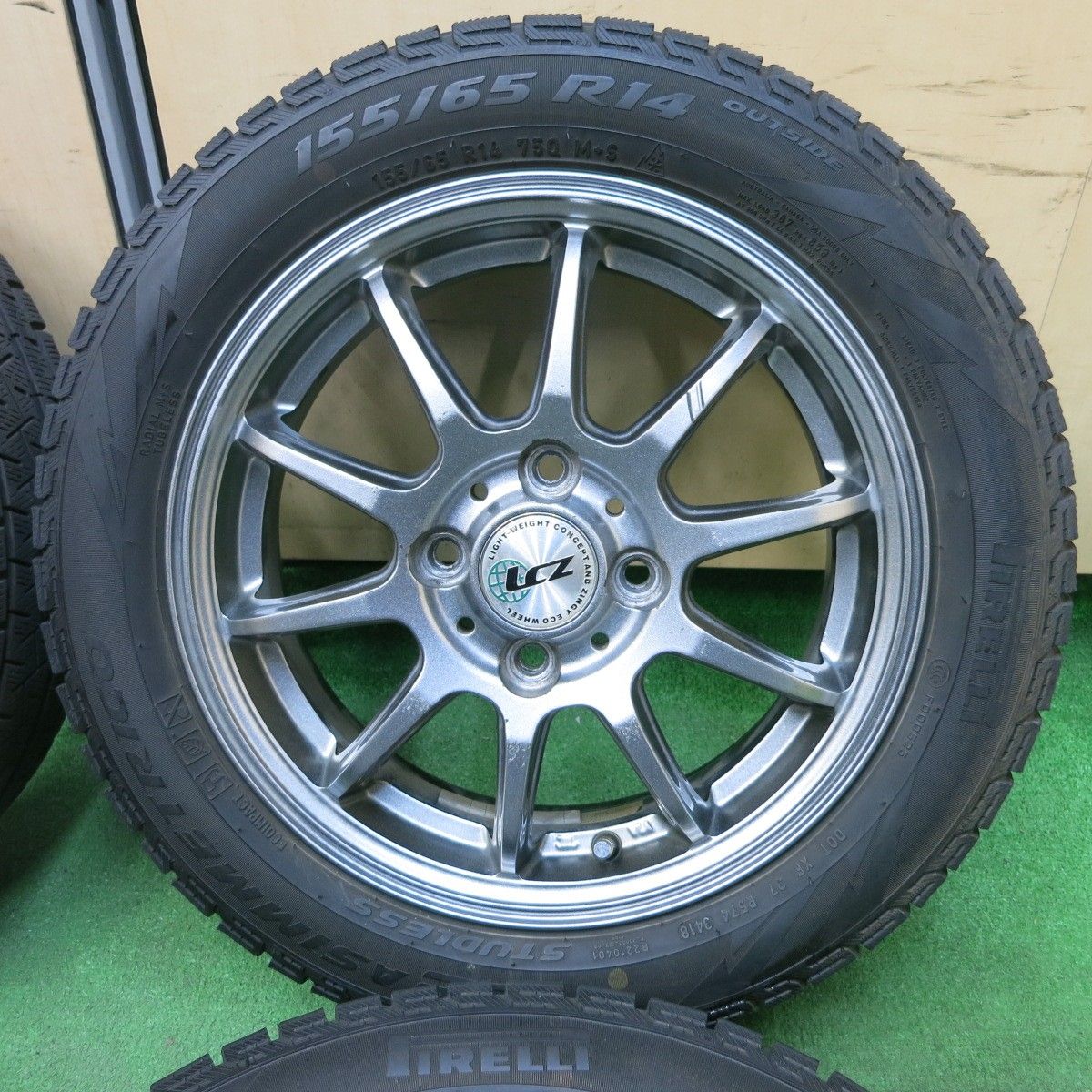 送料無料] 4本価格☆スタッドレス 155/65R14 ピレリ アイス 