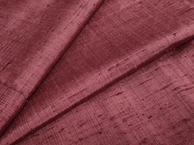 平和屋着物●上質な紬 小豆色 正絹 DAAY5337ud