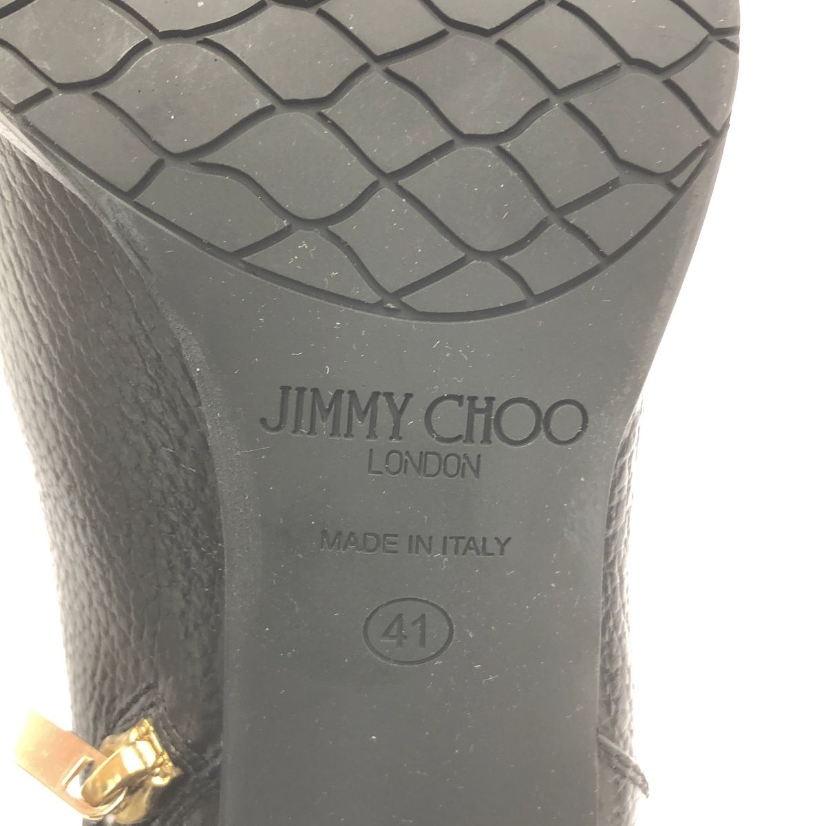 Jimmy Choo ジミーチュウ　本革　エナメル　サイドジップショートブーツ 新品】 JIMMY CHOO / ジミーチュウ | レザー サイドジップ