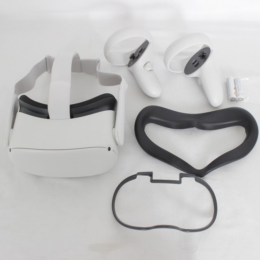 【美品】Oculus Quest2 128GB VR ヘッドマウントディスプレイ ヘッドセット オキュラスクエスト2 899-00183-02  Meta メタ 本体