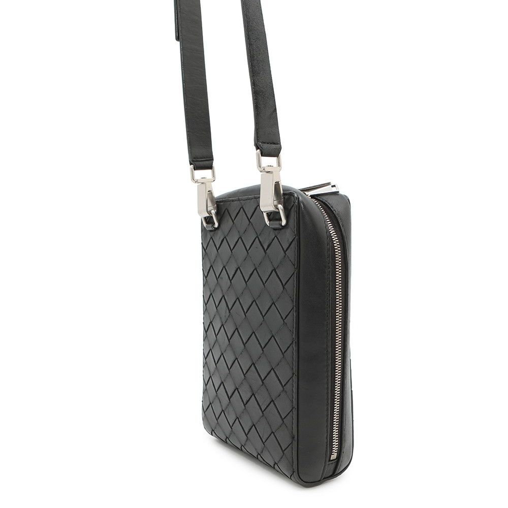 BOTTEGA VENETA イントレチャート レザー ショルダーバッグ ボッテガヴェネタ ショルダーバッグ イントレチャート レザー