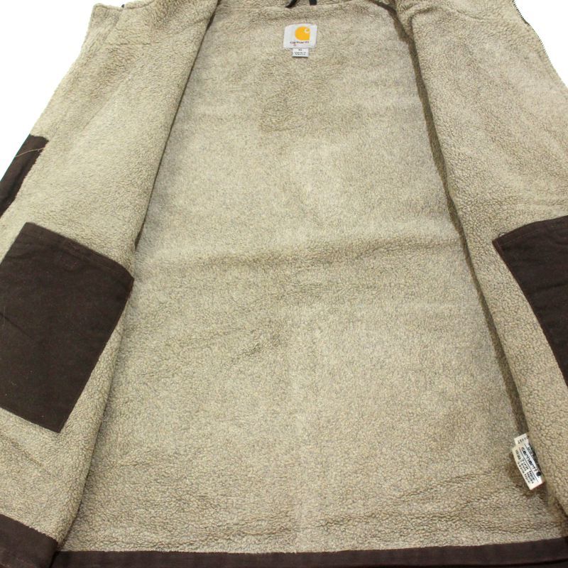 00s Carhartt 裏地ボア ダック ベスト メンズ 表記XLサイズ