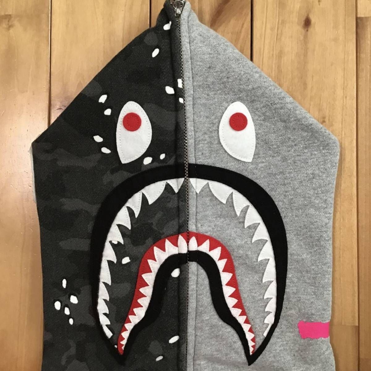 STUSSY × BAPE シャーク パーカー Sサイズ shark full zip hoodie a 