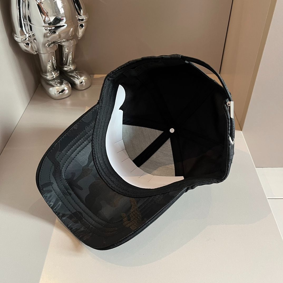 PRADA ブラック ベースボールキャップ Lサイズ プラダ PRADA ベース