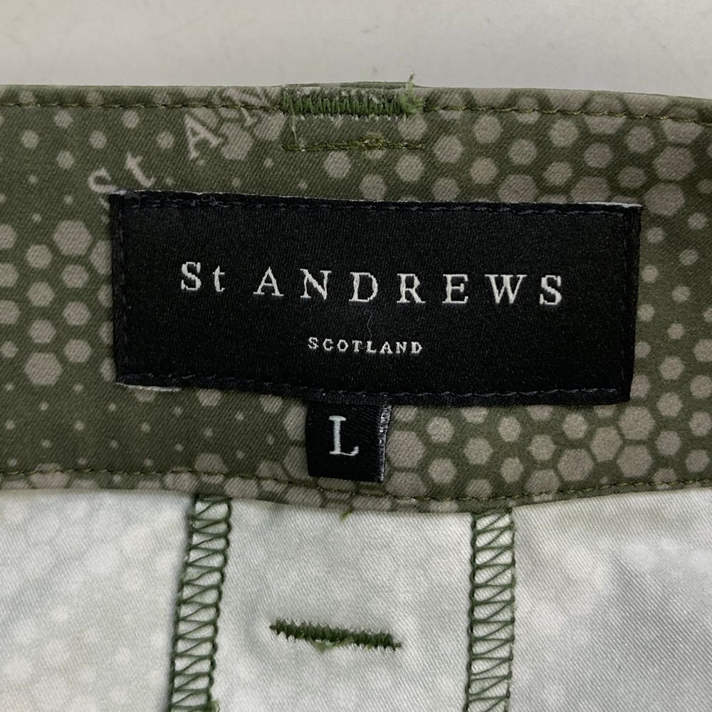 サイズ：L ST ANDREWS セントアンドリュース  スカート 総柄 カーキ系 [240101503545] ゴルフウェア レディース ストスト サイズ：L ST ANDREWS セントアンドリュース スカート 総柄