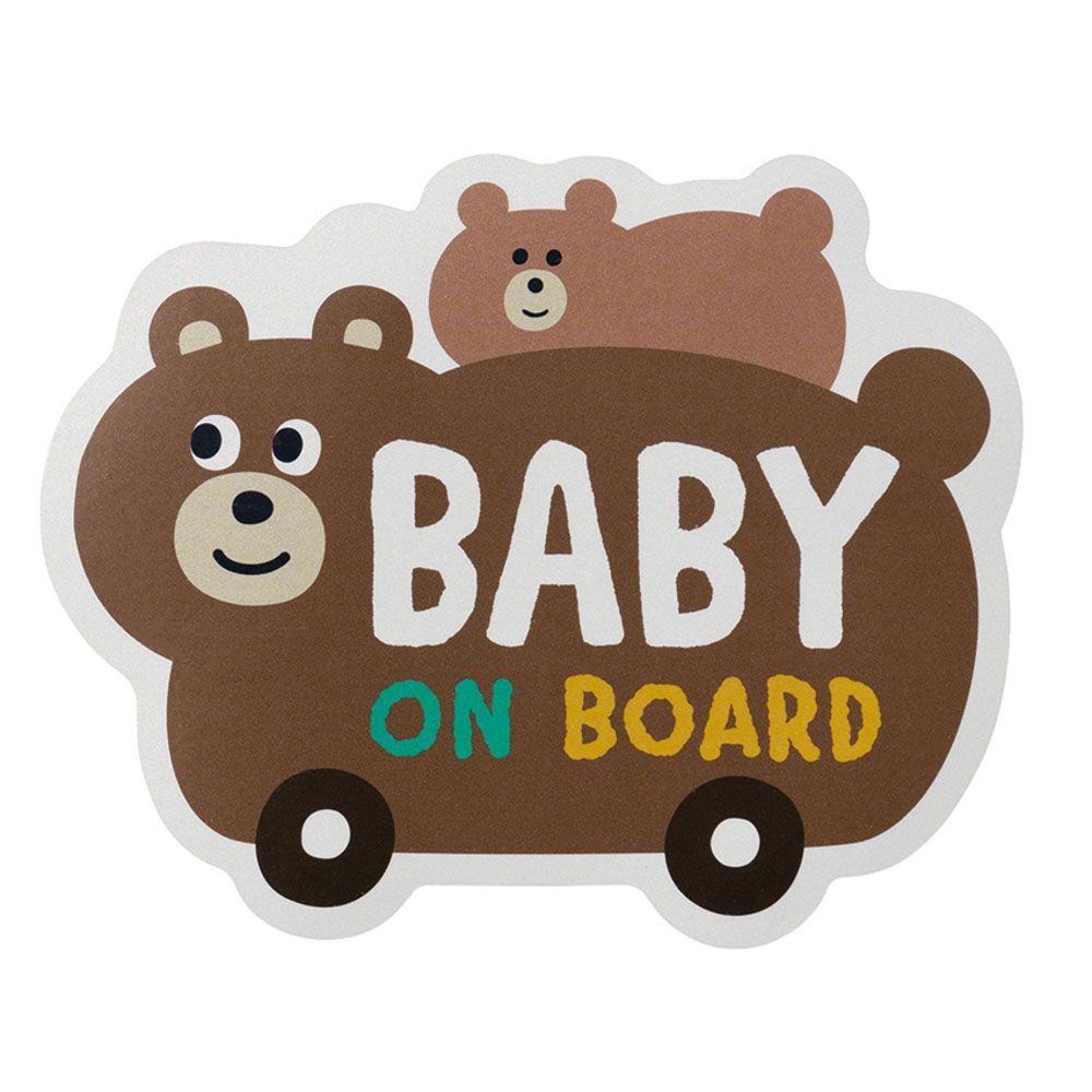 SALE!カーマグネットステッカー やかましい BABY ON BOARD