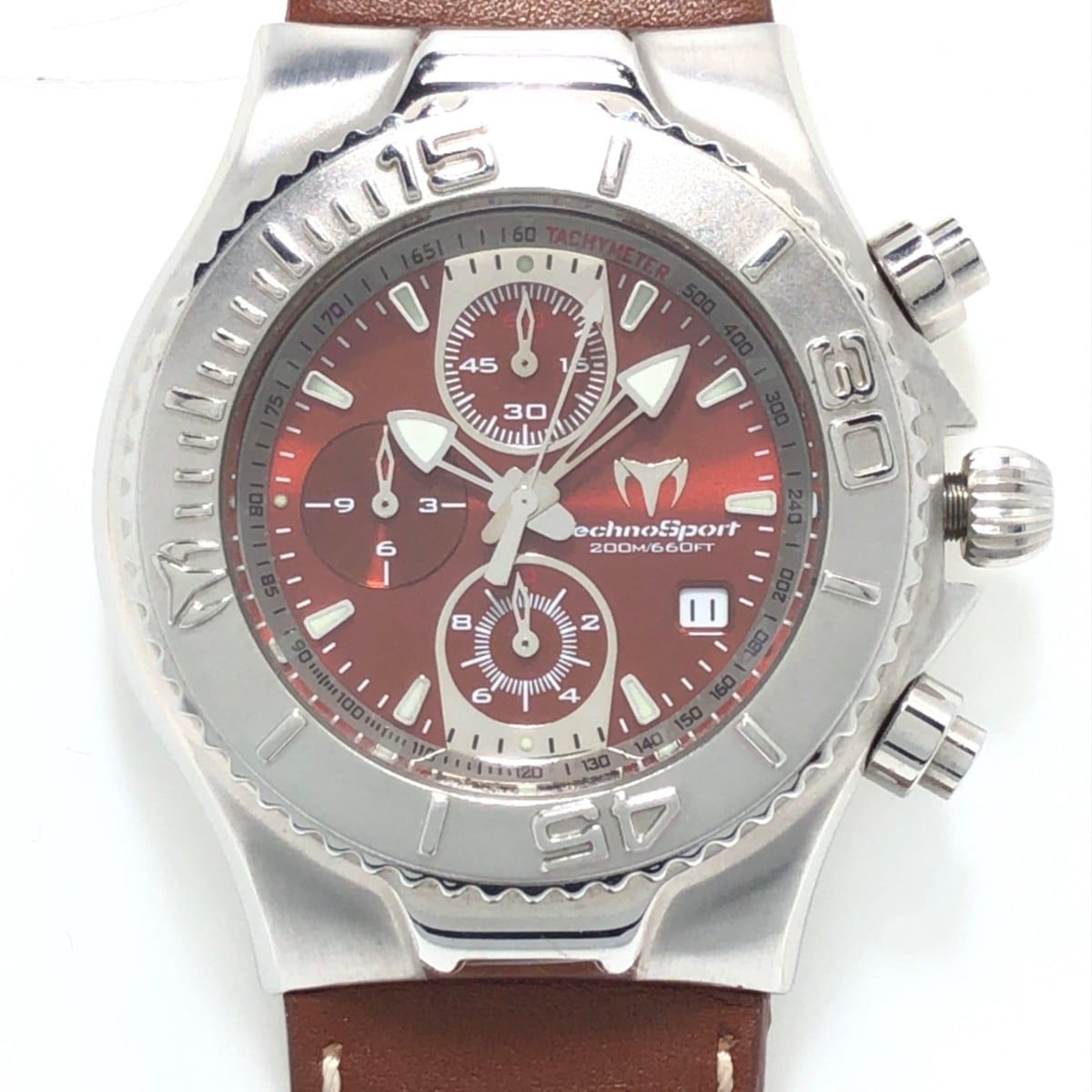 TECHNO MARINE(テクノマリーン) 腕時計 TMY26 革ベルト/クロノグラフ 