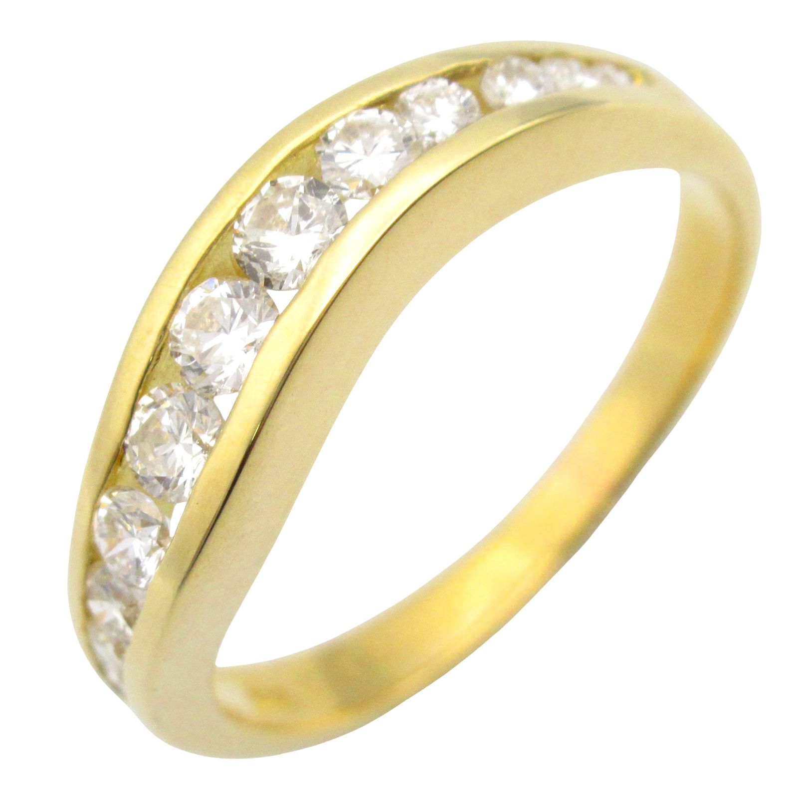 ジュエリー JEWELRY リング・指輪 ダイヤ リング ﾀﾞｲﾔ 3.1g #11.5 K18  