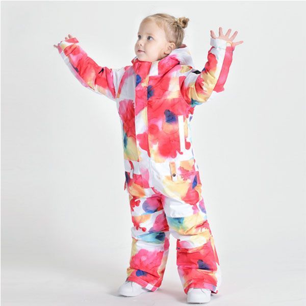 スキーウェア女児 スキーウェア キッズ つなぎ ジャンプスーツ