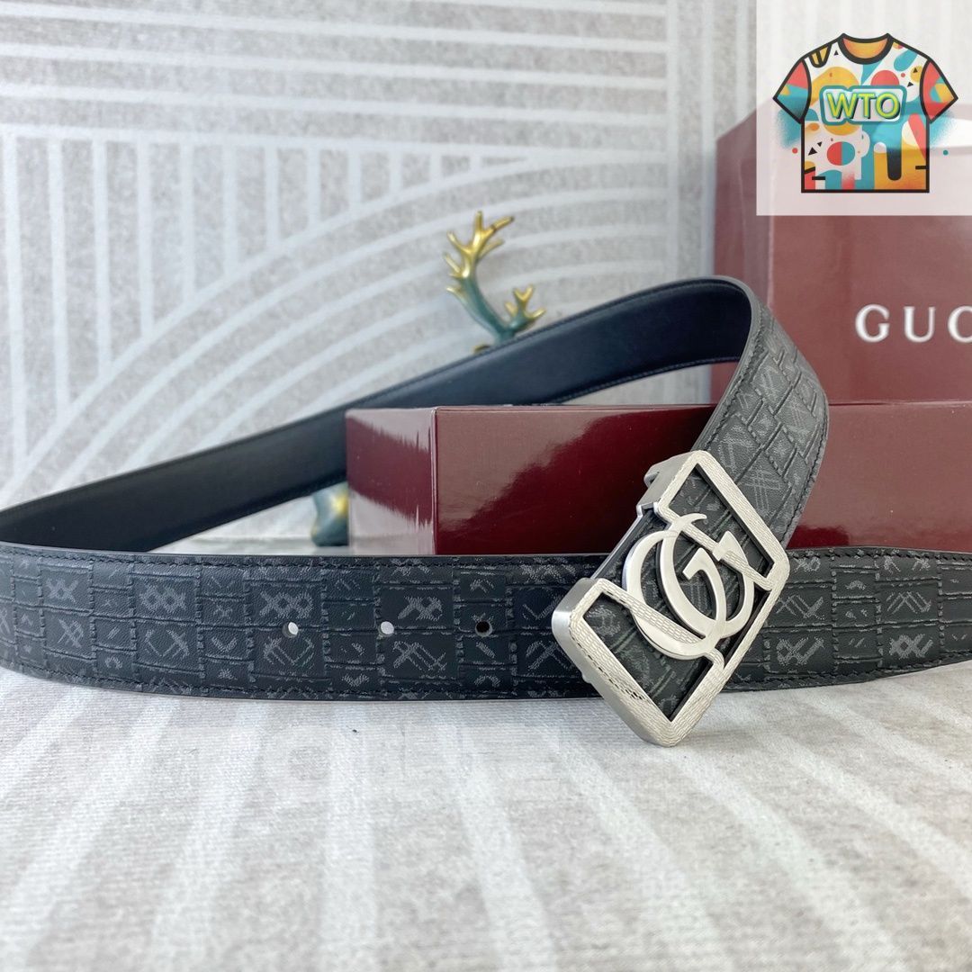 GUCCI グッチ ベルト GUCCI グッチ ベルト モノグラム ユニセックス ブラック