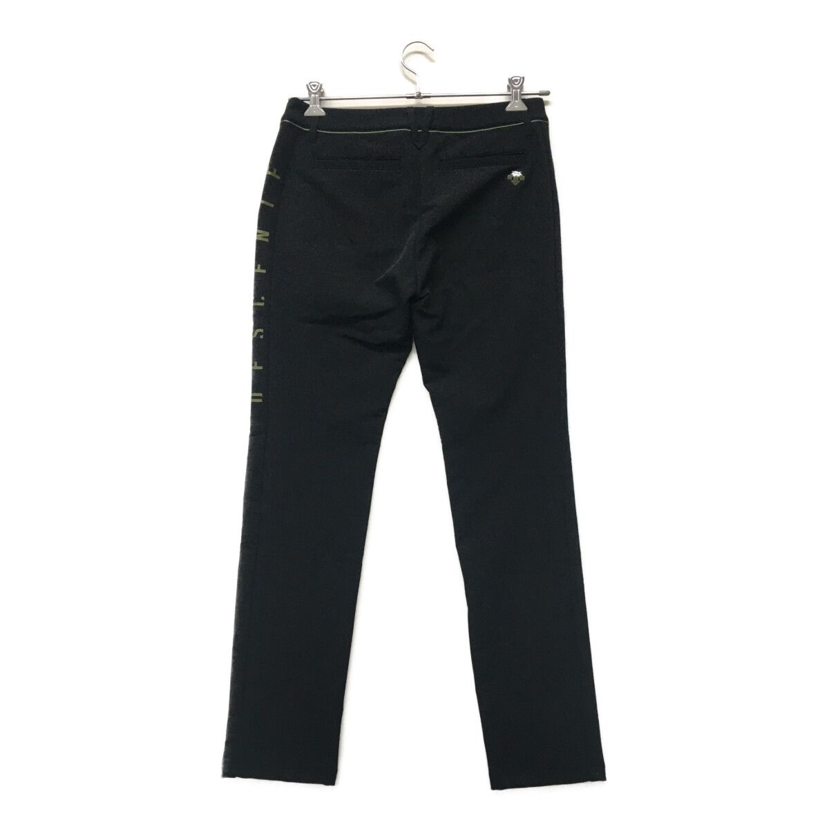 中古 レディース デサントゴルフ DESCENTE GOLF パンツ L 黒 ブラック 裏起毛