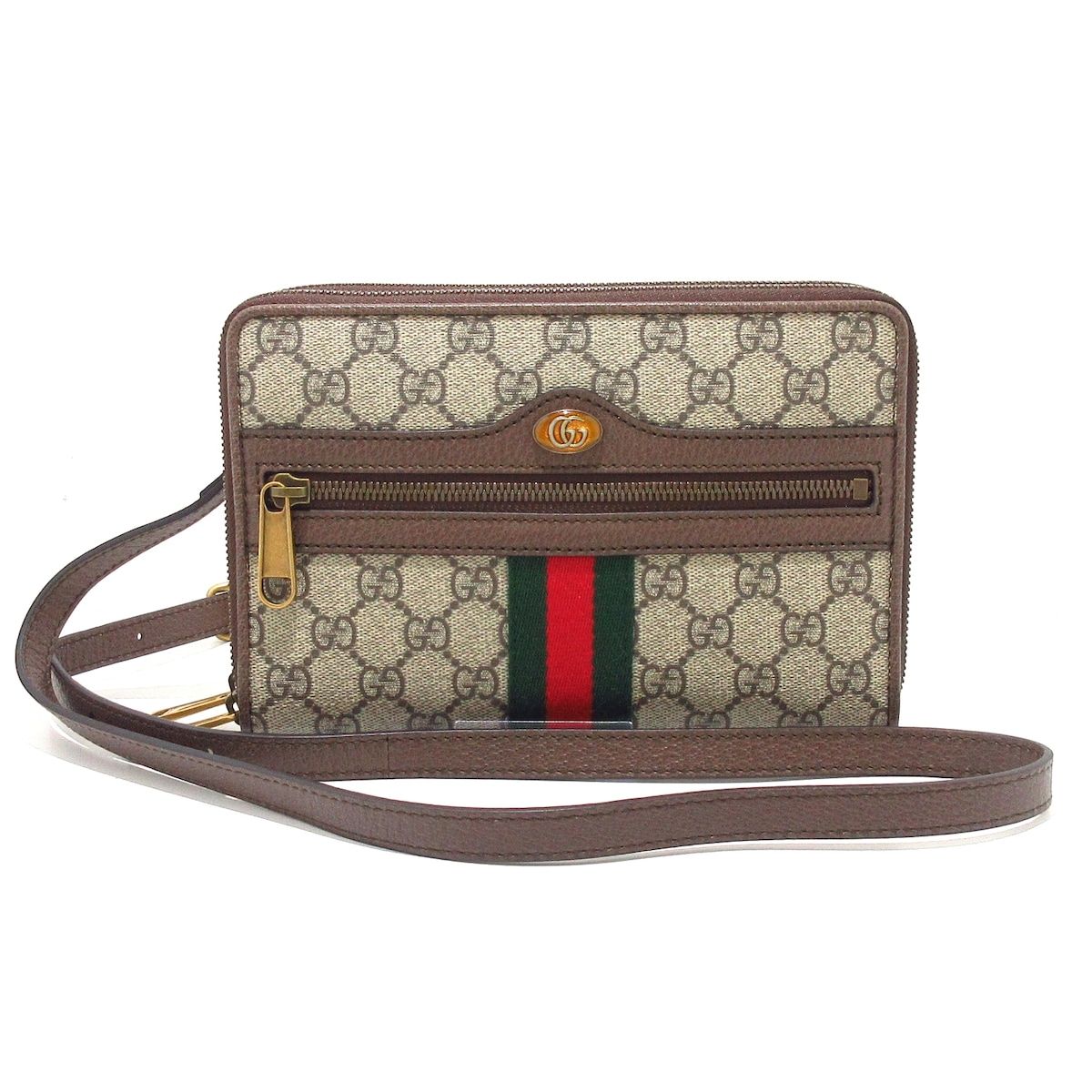 GUCCI グッチ 財布 オフィディアGG スモール 575722 ベージュ×エボニー×ダークブラウン レザー