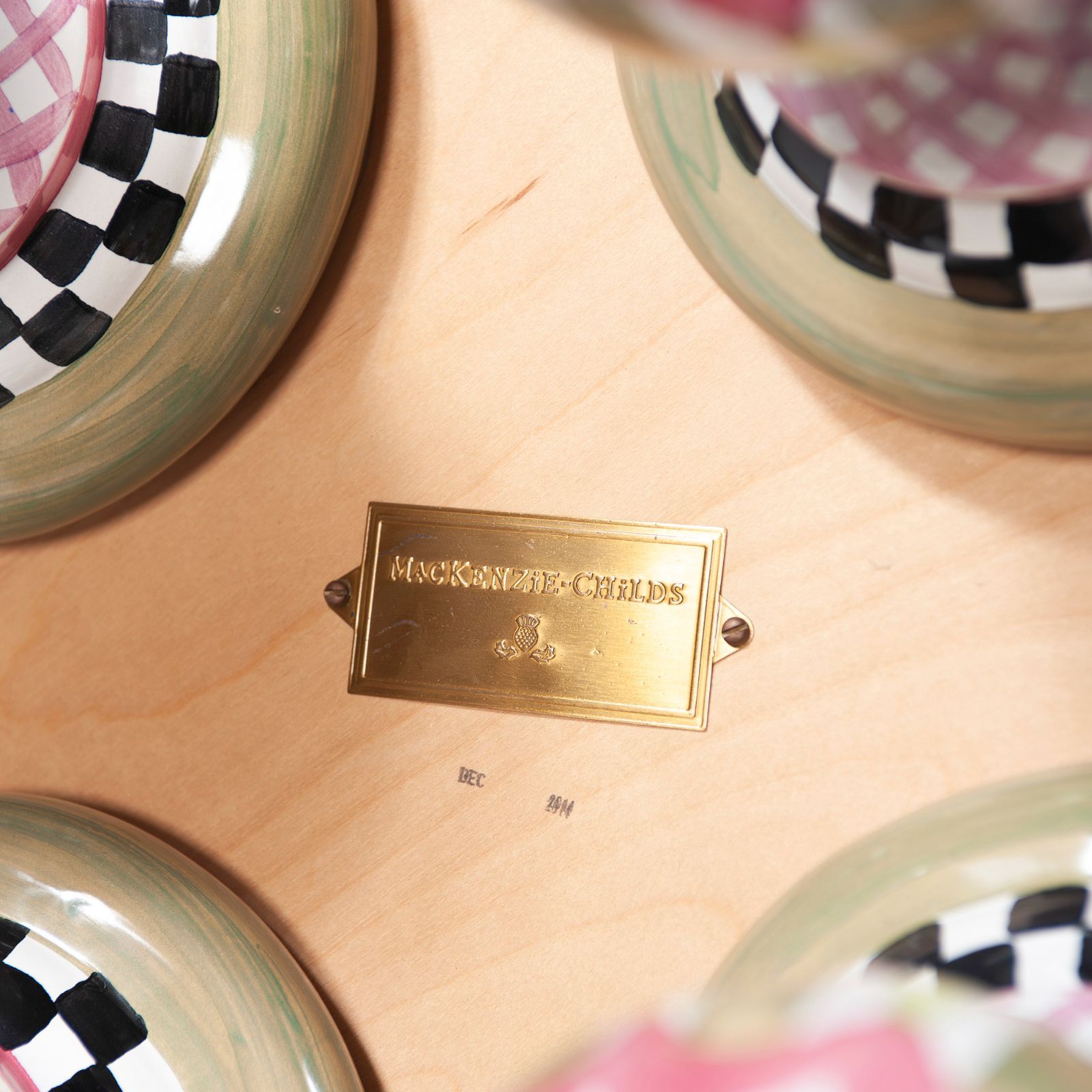 スツール MACKENZiE-CHILDS マッケンジーチャイルズ セラミック 陶器