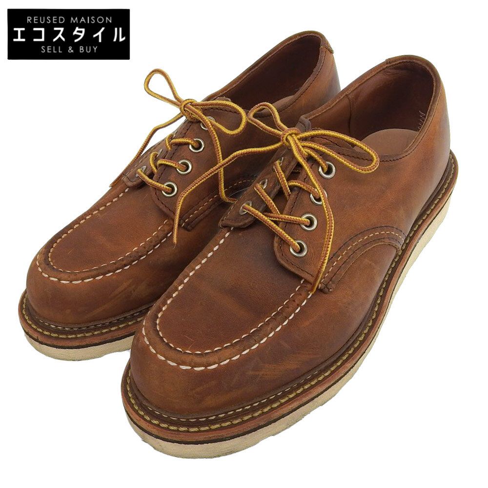 Red Wing レッドウィング RED WING レッドウィング WORK OXFORD Moc toe Copper Rough ＆ Tough カッパー ラフ＆タフ シューズ メンズ ブラウン 25cm 8095 ７(US)