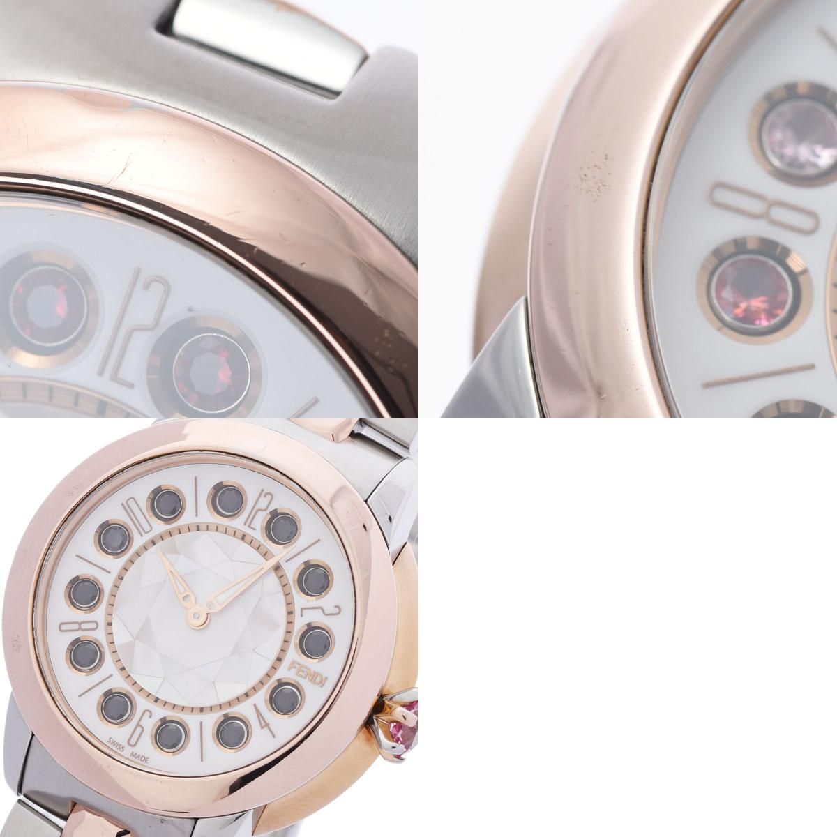 フェンディ アイシャイン 12100S レディース SS/GP 腕時計 クオーツ - メルカリ