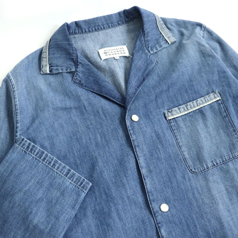 美品□20SS メゾンマルジェラ 10 S50AM0452S30514 デニム パジャマ 