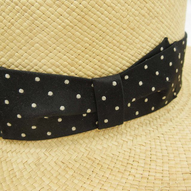 ワコマリア ドットリボンパナマハット M 美品】ワコマリア パナマ