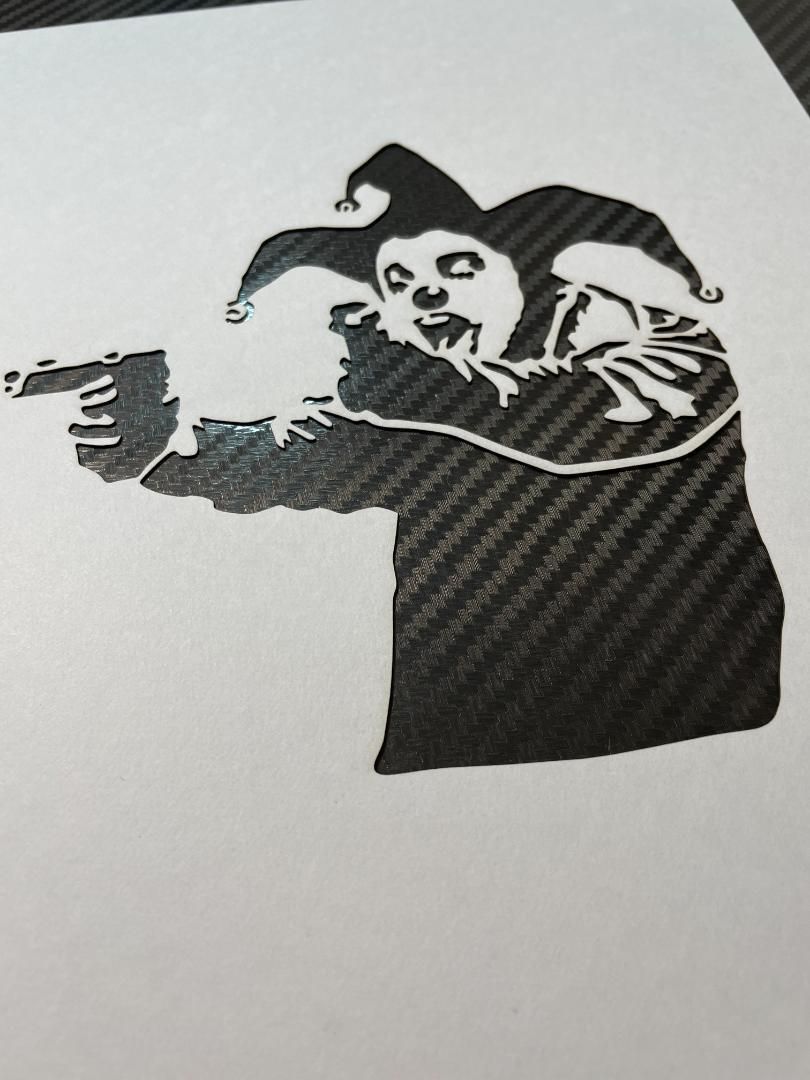 バンクシー Banksy ピストル ピエロ バンクシー BANKSY 拳銃 ピエロ A4 厚紙 ステンシルシート
