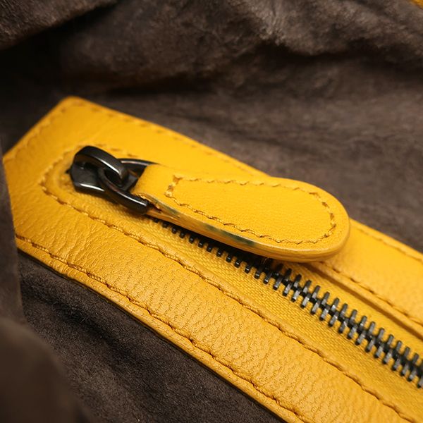 ボッテガヴェネタ BOTTEGA VENETA ハンドバッグ ホーボー レザー イエロー ガンメタル金具 黄色 肩掛け ワンショルダー DECORATOM_COM_BR