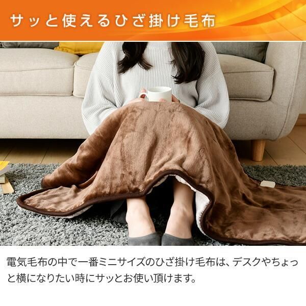 電気毛布 電気ひざ掛け毛布 ひざ掛け毛布 120×60cm YLH-F44