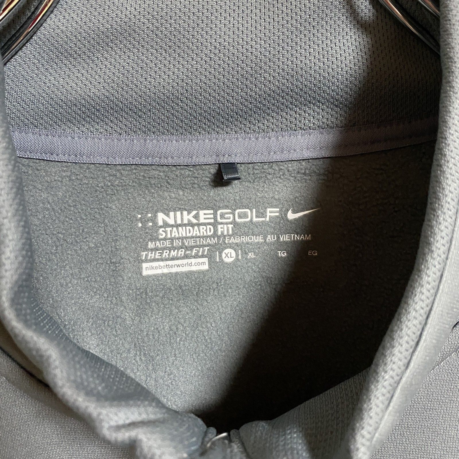 古着 used NIKE ナイキ ハーフジッププルオーバー ジャージ スウェット ワンポイント刺繍 ビッグシルエット オーバーサイズ - メルカリ