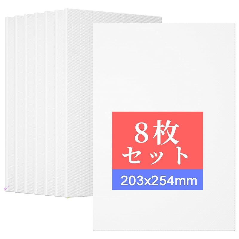 キャンバス キャンバスボード 203x254mm 8枚/セット ボ