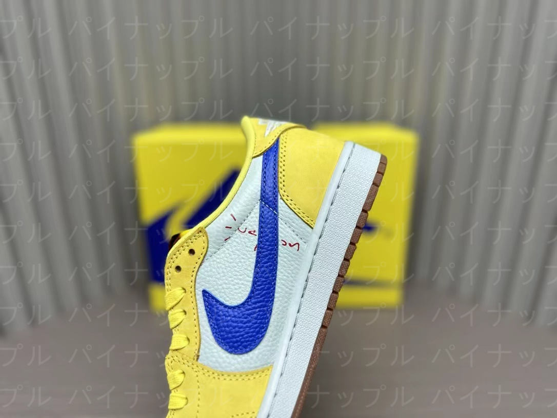 ナイキ エアジョーダン1NIKE Travis Scott x Jordan Air Jordan 1 Low OG "Canary Yellow"