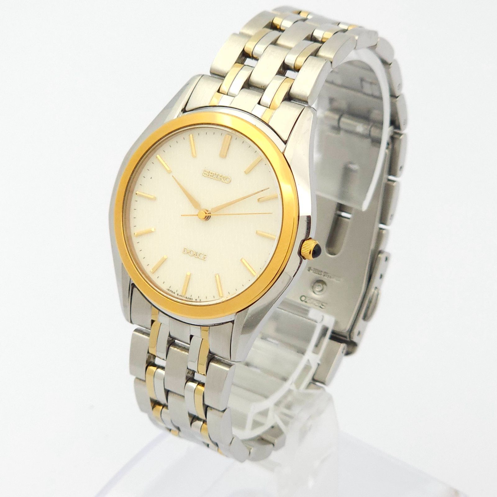 SEIKO セイコー ドルチェ 8J41-6160 QZ 動作品 コンビ - メルカリ