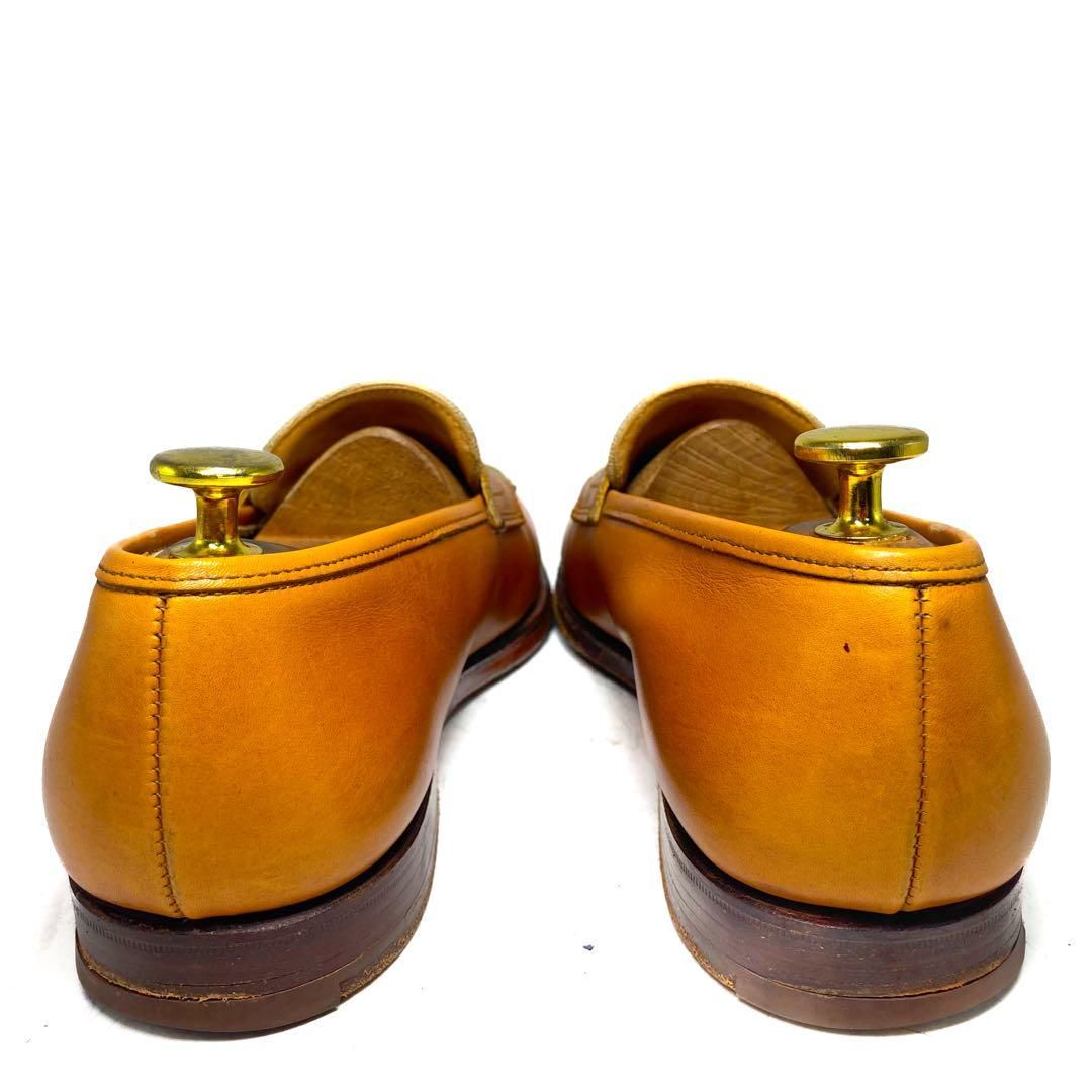 CROCKETT&JONES クロケット&ジョーンズ RYDE ストア コインローファー ライトブラウン×ベージュ 24.5cm 革靴 ローファー  カジュアル 本革 本皮 メンズ 2026年最新】CROCKETT&JONES カラー：ブラウン系 ローファーの