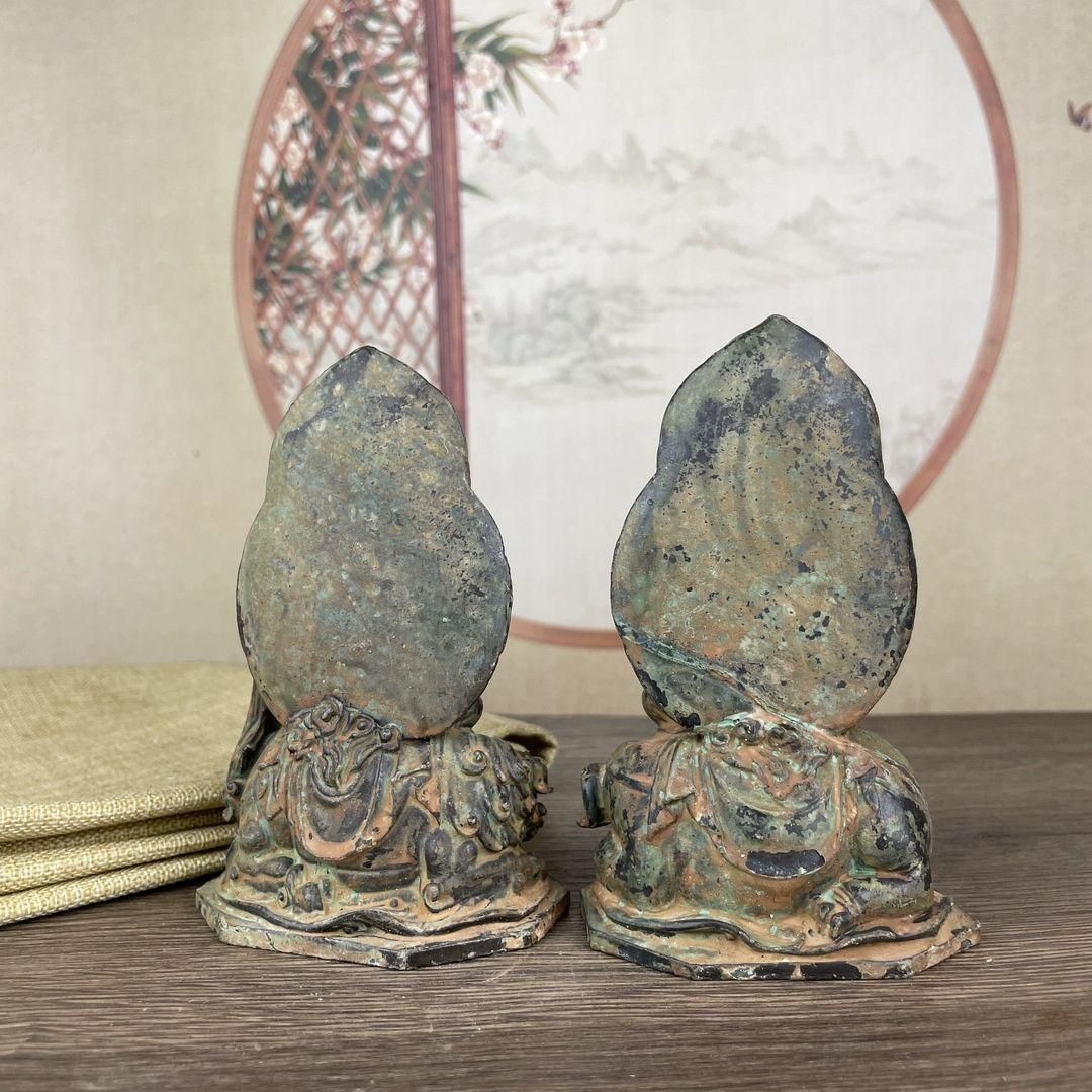 仏教美術 仏像 文殊普賢菩薩 仏堂奉納 仏像 招財 開運 風水 工芸品 置物