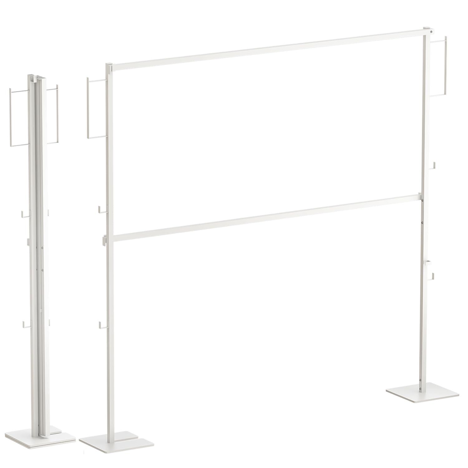 2段掛け 折り畳み 折り畳み 室内物干し 室内干し 部屋干し 一時干し 洗濯物干し 収納 ラック 布団干し 部屋干し ラック 効率収納 省スペース 物干しラック 物干しスタンド 花粉 梅雨 黄砂 対策 組み立て簡単 幅180×奥行25×高さ164cm