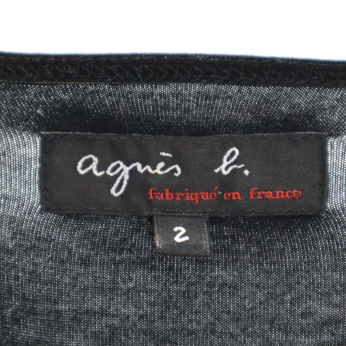 アニエスべー　ロリータ　フランス製　ワンピース agnes b. アニエスベー フランス製 長袖 ワンピース 2 ブラック