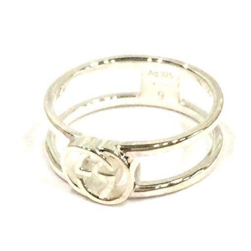 グッチ GUCCI 298036-J8400 8106 指輪 リング 9号 メンズ レディース ユニセックス ブランド インターロッキングG ロゴ GG シルバー 925 6256379