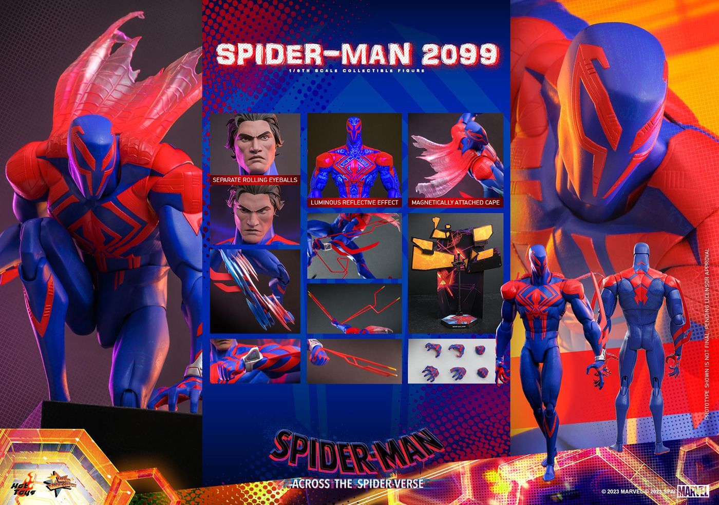 ホットトイズ ムービー マスターピース スパイダーマン アクロス ザ スパイダーバース 1|6スケールフィギュア スパイダーマン2099