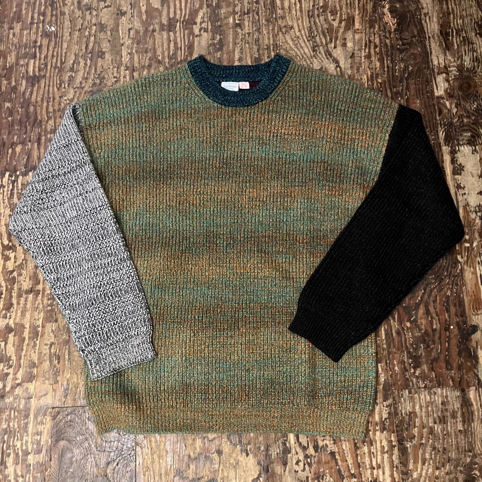 WASTE YARN PROJECT ウエストヤーンプロジェクト Multi Kolor Knit マルチ ニット sizeS 代官山04