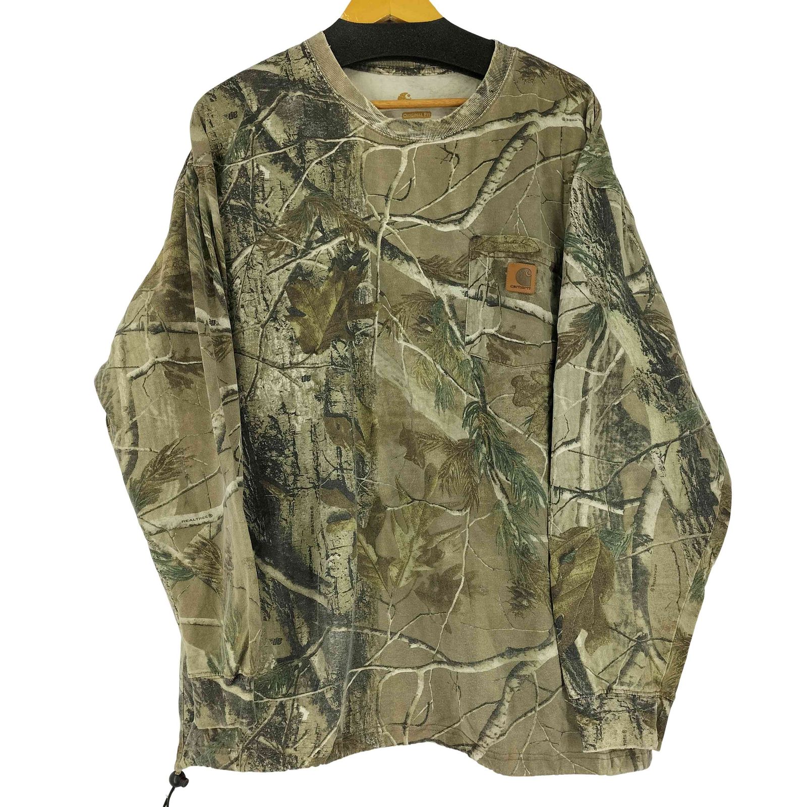 カーハート Carhartt リアルツリーカモ L/S Tシャツ ドローコード メンズ JPN：XL 
