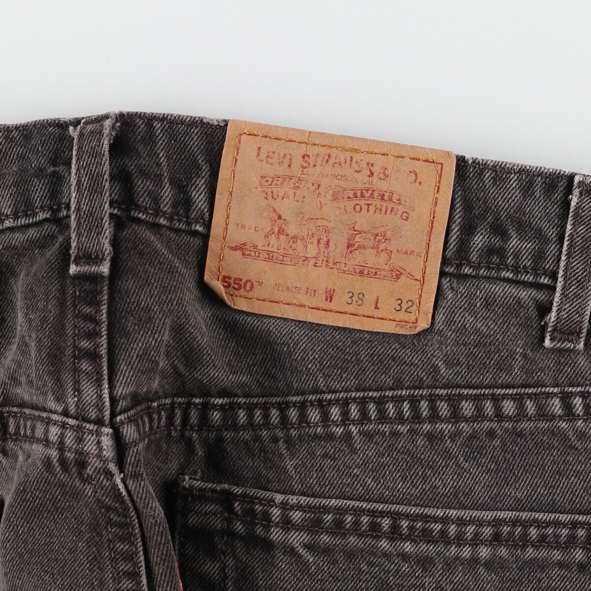 古着 90年代 リーバイス Levi's 550 RELAXED FIT ブラックジーンズ