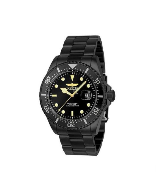 送料無料 インビクタ メンズ 腕時計 アクセサリー Men s 23402 Pro Diver Quartz 3 Hand Black Dial Watch Black