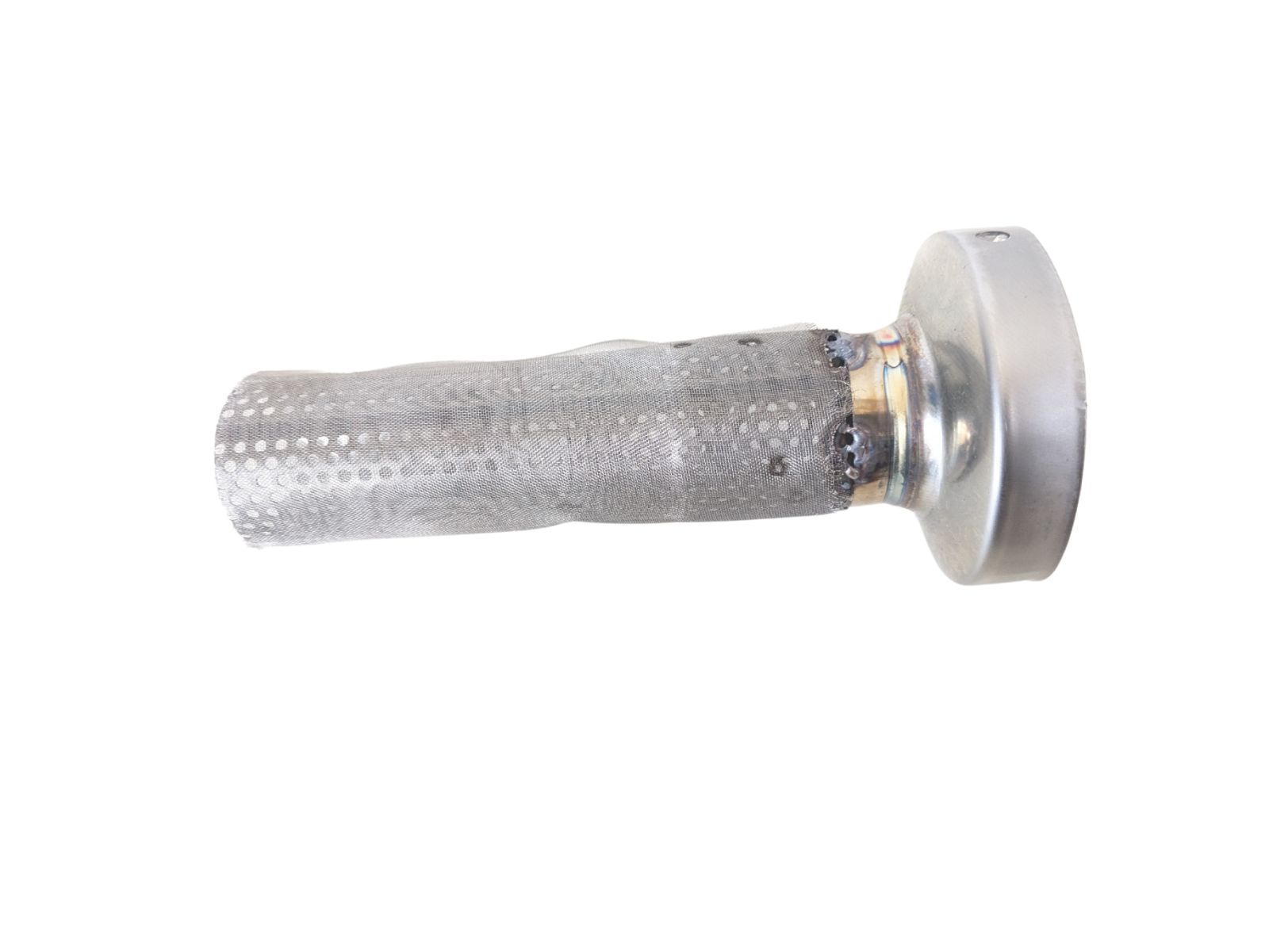 ホンダ エイプ50用　ハスギリマフラー　インナーサイレンサー付き　【ブラック】 ホンダ エイプ50用 ハスギリマフラー インナーサイレンサー付き