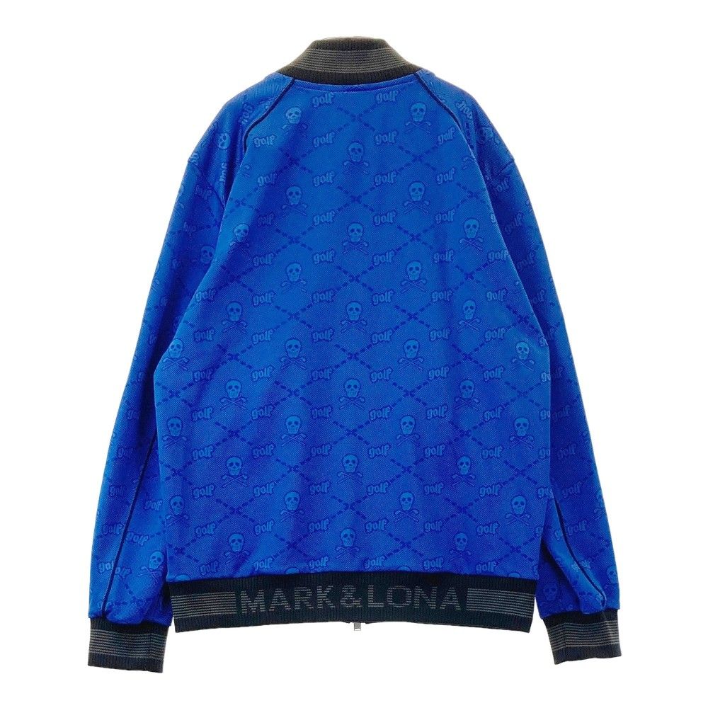 MARK&LONA ジップジャケット スカル ゴルフウェア メンズ サイズ48 サイズ：48 MARK&LONA マークアンドロナ ジップジャケット スカル総柄