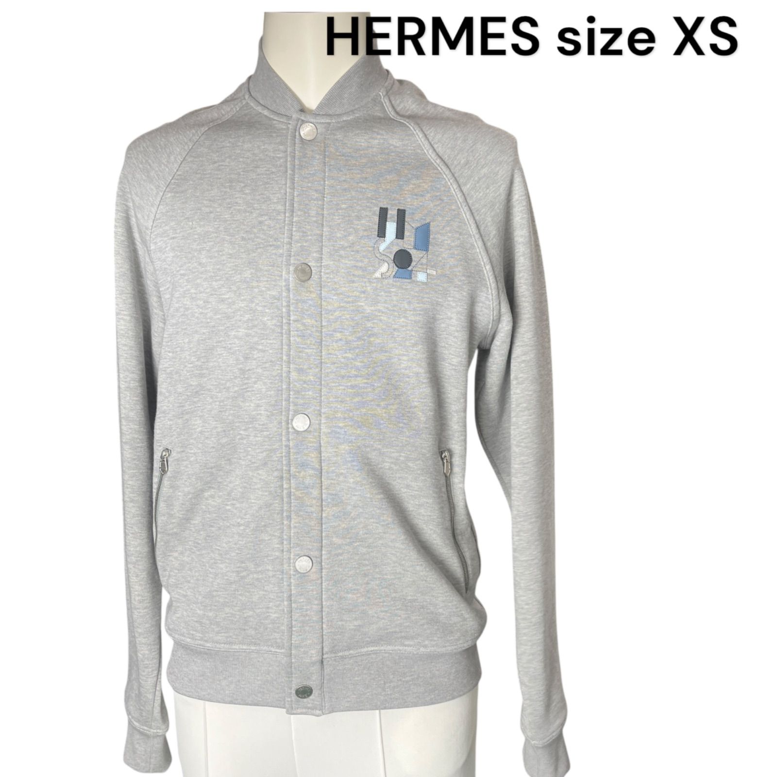 美品 HERMES エルメス メンズ ジャンパー ブルゾン フード収納 極美品 