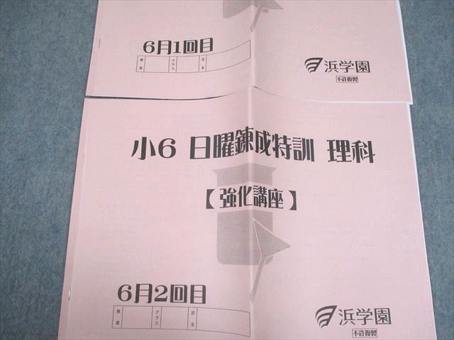 浜学園 小6 日曜錬成特訓 理科【強化講座】 2〜6月1/2回目 計10回分セット 018S2D 浜学園 小6 日曜錬成特訓 理科【強化講座】 2〜6月1/2回目 計10