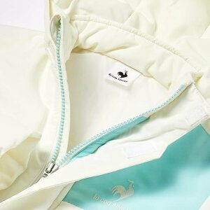 只今タイムセール中！ ジュニアサイズ 120cmのみ le coq sportif ルコック ガールズ キッズ ジュニア 撥水 中綿コート 中綿ロングコート ベンチコート 女の子 子供服 小学生 ジュニアコート アイボリー QMJSJK01-IVO-120 【最短翌日配送】