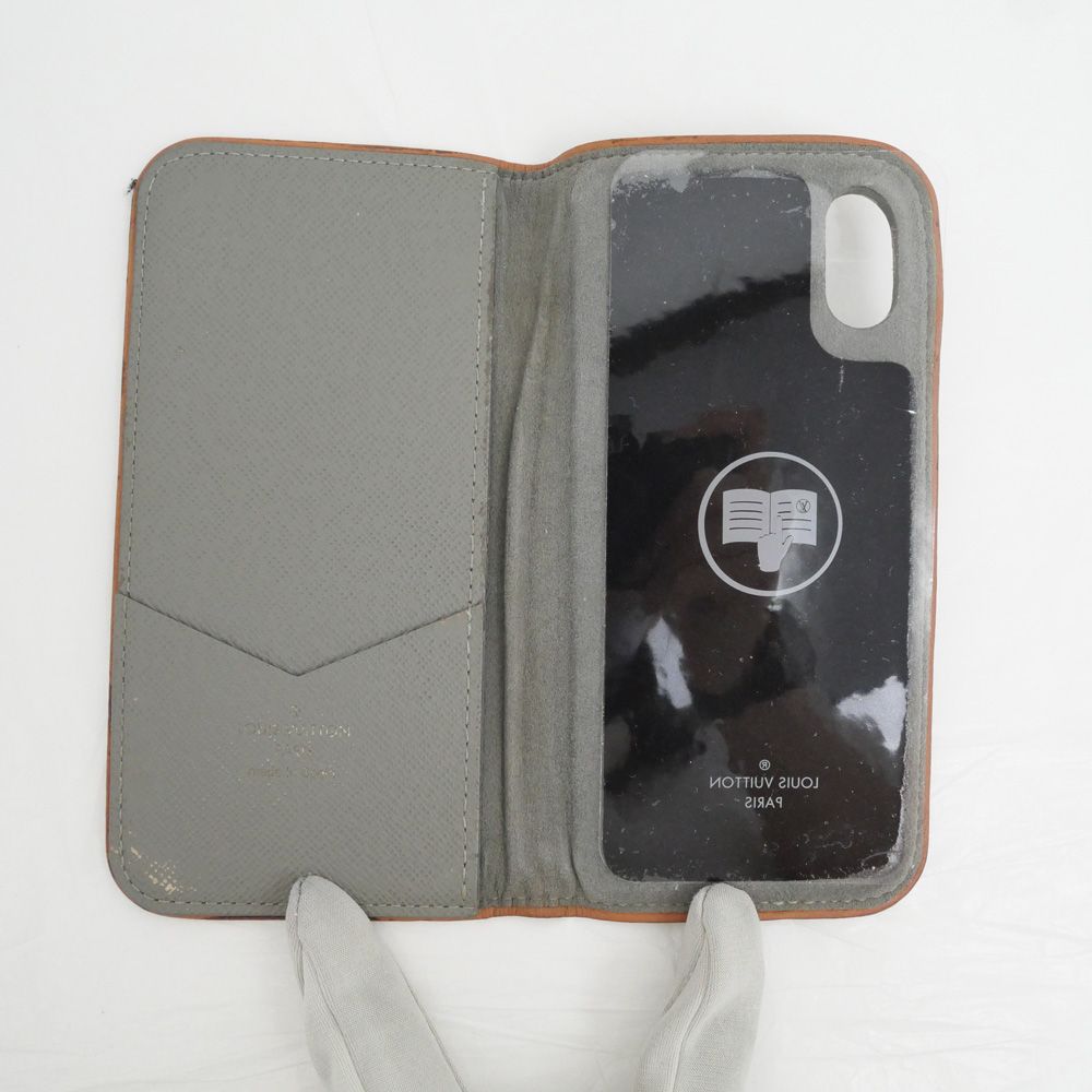 正規品ルイヴィトン　iPhoneX フォリオ LOUIS VUITTON - iPhone Xケース ルイヴィトン フォリオ