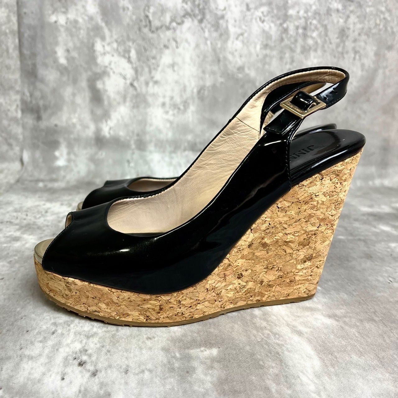 ✨良品✨ JIMMY CHOO ジミーチュウ ウェッジソール サンダル ヒール 