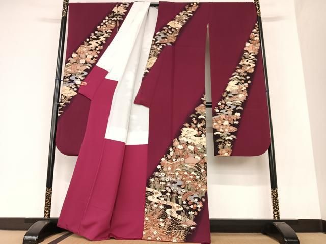 平和屋着物□豪華振袖 松竹梅風景文 暈し染め 金銀彩 逸品 BAAJ7815yc