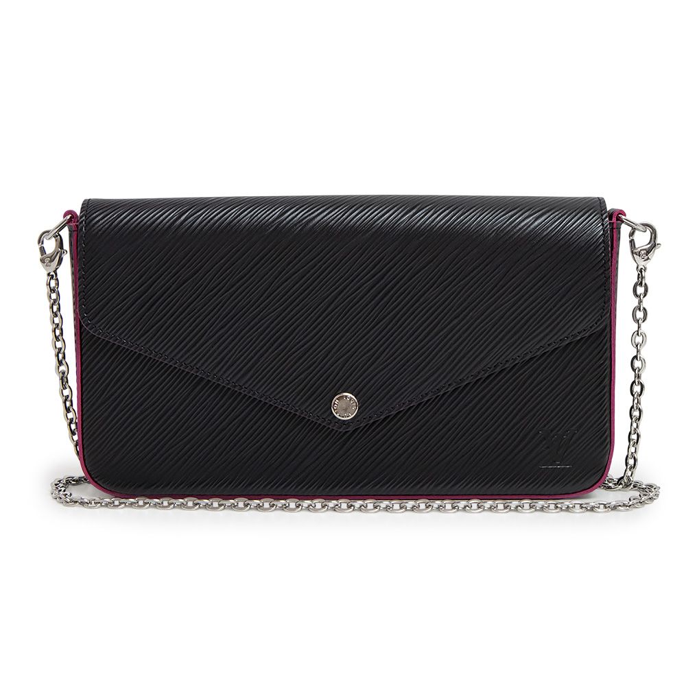 ルイヴィトン チェーンウォレット フェリシー アンプラント ノワール ポシェット LOUIS VUITTON - ルイ ヴィトン ポシェット フェリシー 2way