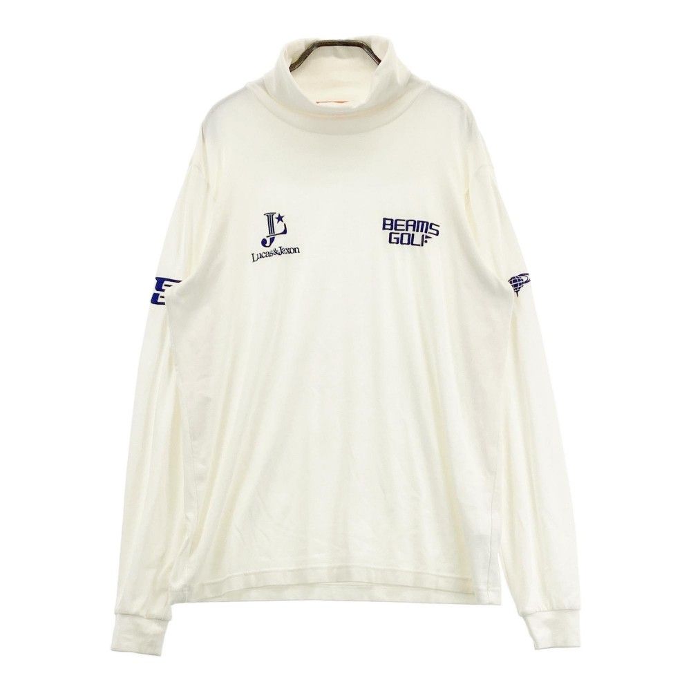 サイズ：XL BEAMS GOLF ビームスゴルフ  起毛 タートルネック 長袖Tシャツ  ホワイト系 [240101415936] ゴルフウェア メンズ ストスト サイズ：XL BEAMS GOLF ビームスゴルフ タートルネック長袖T
