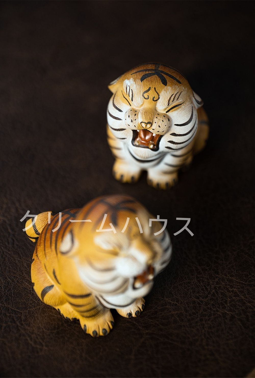 1点】 虎の置物 寅の置物 虎 トラ 陶器 茶寵 手作り オブジェ