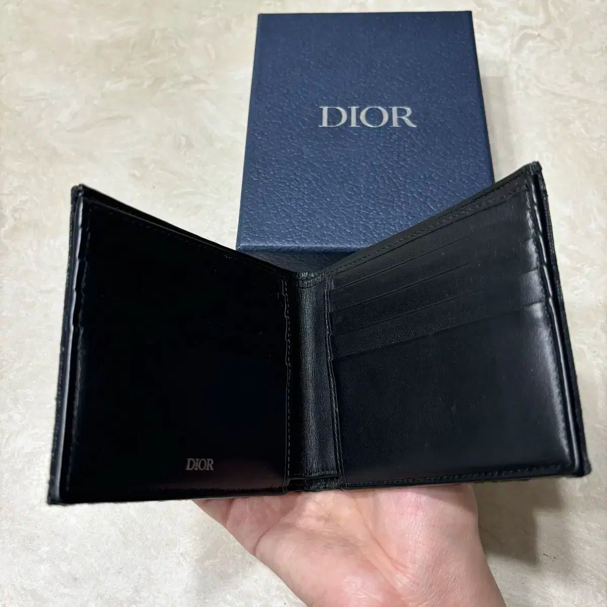 正規品 Dior(ディオール) コンパクト オブリーク ジャカード 二つ折り